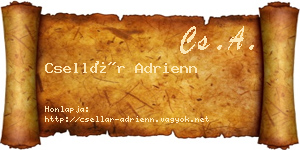Csellár Adrienn névjegykártya