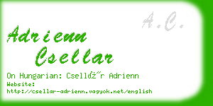 adrienn csellar business card